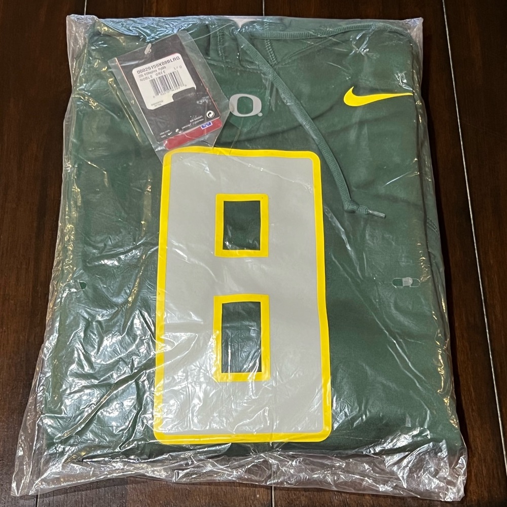 2013 NIKE THERMA FIT OREGON DUCKS #8 MARCUS MARIOTA KO PERFORMANCE HOODIE M OR L - Picture 2 of 7